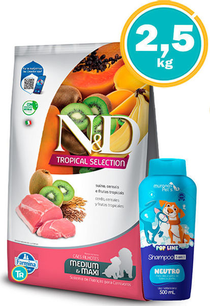 Imagen de ALIMENTO NYD CANINE PUPPY TROPICAL MED/MAXI 2.5KG (CERDO)