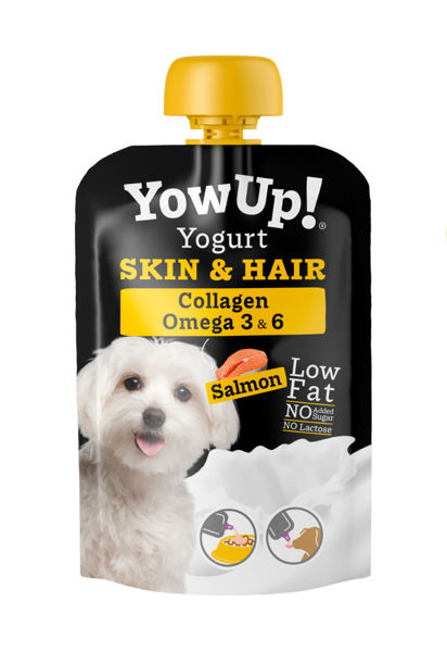 Imagen de Yogurt YowUp! Skin & Hair salmón Perro 115grs