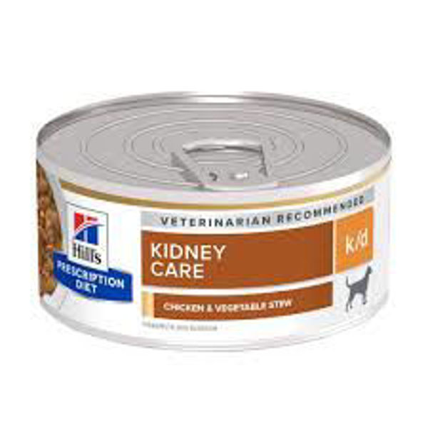 Imagen de HILLS CANINE K/D CHICKEN & VEGET  LATA 24/156 GRAMOS