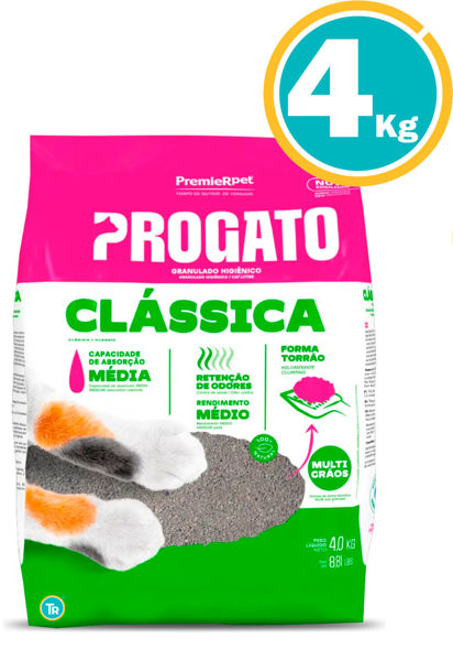 Imagen de PROGATO sanitario granulado Classic MULTIGRANOS 4KG