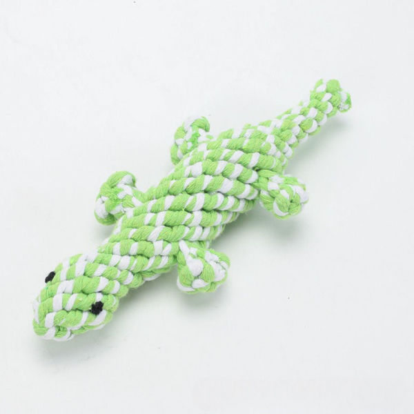 Imagen de Juguete perros Lagarto de Cuerda trenzada