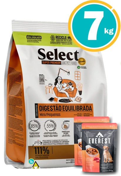 Imagen de SELECT Digestión Equilibrada Raza Peq/Mini 7kg + Salsas
