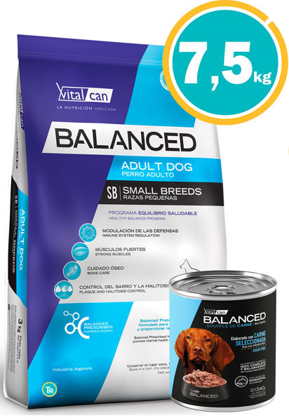 Imagen de BALANCED Perro Raza Pequeña 7.5kg + Pala + Comedero