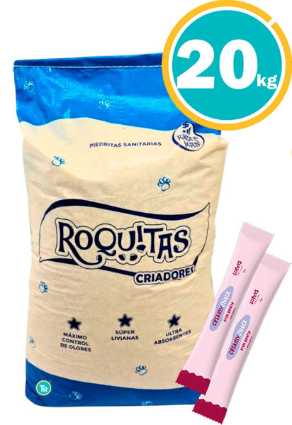 Imagen de SANITARIO PIEDRA BLANCA ROQUITAS 20KG