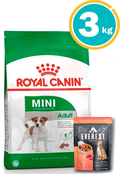 Imagen de ROYAL CANIN Mini Perro Adulto 3kg + salsas