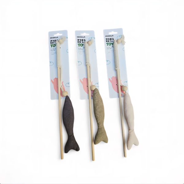 Imagen de JUGUETE GATO VARA PESCADO GRANDE COCOCAT