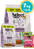 Imagen de SELECT Gatos Castrado 7kg + 1.5kg + Snacks