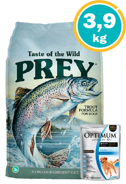 Imagen de TASTE OF THE WILD Canine Prey Trout Recipe 3.6kg + Salsa optimum