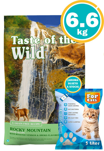 Imagen de Taste of The Wild Gato Rocky Mountain 6.6KG + Sanitario