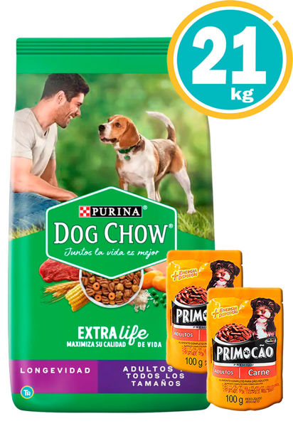 Imagen de DOG CHOW Perro Senior Adulto Maduro 21Kg + Salsas