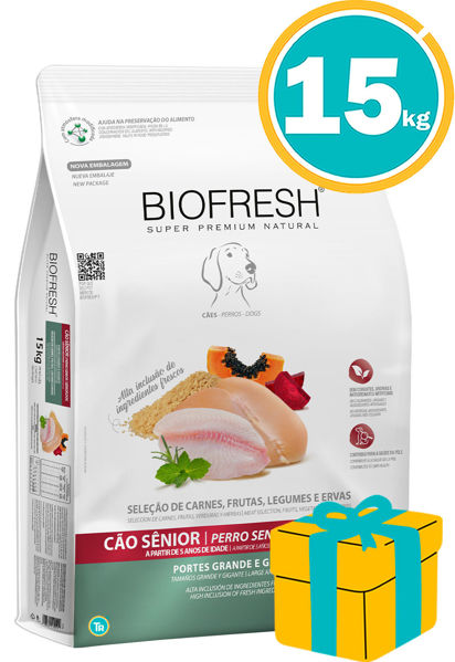Imagen de BIOFRESH Alimento Senior Razas Grandes y Gigantes 15kg
