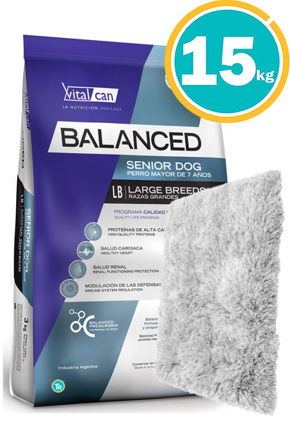 Imagen de BALANCED Senior Raza Grande 15 kg + colchoneta peluda