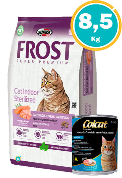 Imagen de FROST  Cat Indoor Gato 7,5+1 Kg + lata colcat