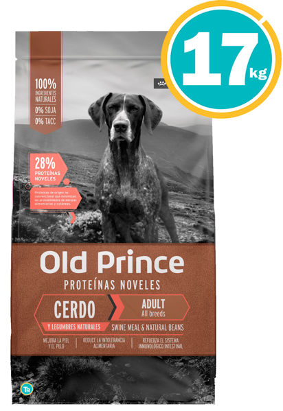 Imagen de OLD PRINCE Novel Perro Adulto Cerdo y Legumbres 15 + 2kg