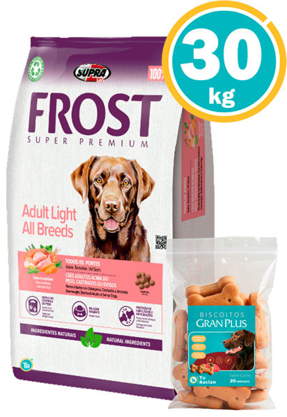 Imagen de FROST Perros Adulto Light 30 kg + Galleta gran plus