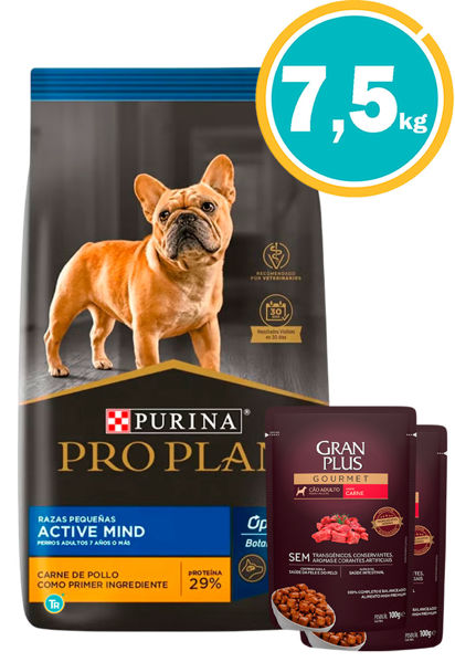 Imagen de PRO PLAN Perros Senior + 7 Años Small Breed 7,5 Kg + Salsa Gran Plus
