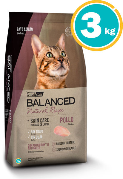 Imagen de BALANCED Natural Recipe Gato Adulto POLLO 3 kg
