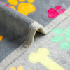 Imagen de Manta para mascotas gris con huellitas AlliSandro 160x100cm