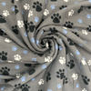 Imagen de Manta corderito huellitas AlliSandro  140x127cm color gris
