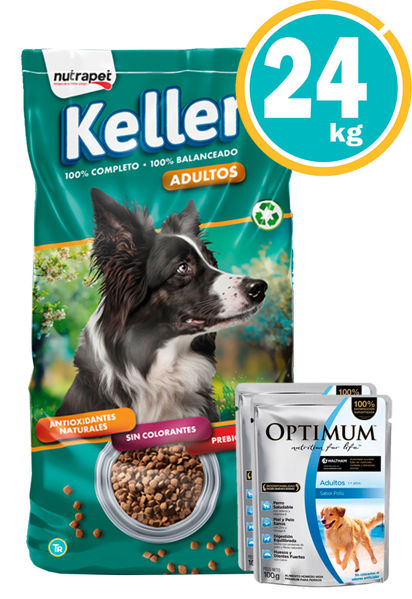 Imagen de KELLER Perro Adulto 22 + 2 kg + Salsa optimum
