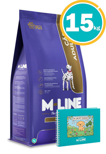 Imagen de M-LINE PERROS ADULTOS 15+2.5KG GRATIS + Libro para colorear