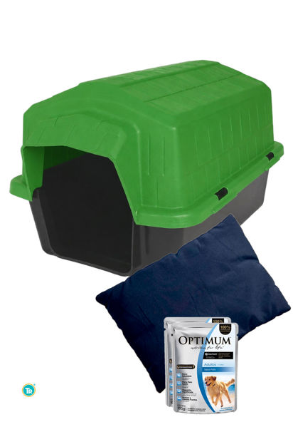 Imagen de CASILLA  PLASTICO BRASIL  N ° 5 ALVORADA VERDE + Colchoneta+ salsas