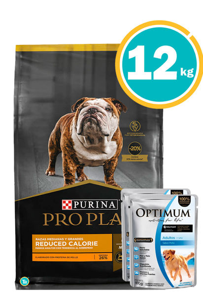 Imagen de PRO PLAN DOG REDUCE CALORIES 12KG + Salsa Optimum