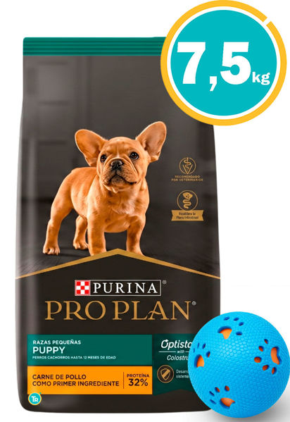 Imagen de PRO PLAN Perro Cachorro Raza Pequeña 7,5 Kg + Pelota