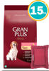 Imagen de GRAN PLUS DOG ADULTO LIGHT MED/GDE 15KG (POLLO Y ARROZ)