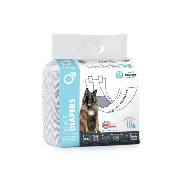 Imagen de Pañales Para Macho Talle XXL 12 Unidades - M-PETS
