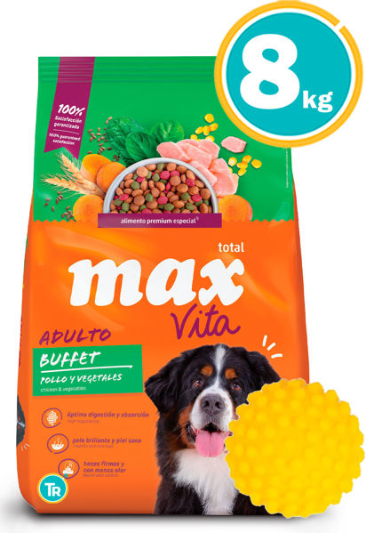 Imagen de MAX Buffet Adulto 8kg + Pelota