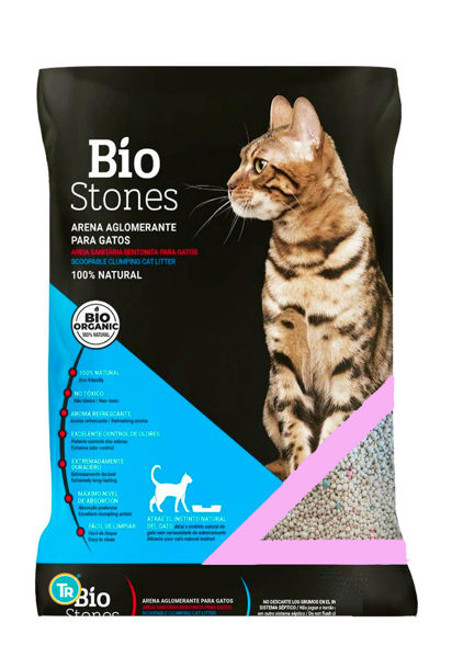 Imagen de Sanitario Esferas Aglomerante Bio Stones 8 kg Talco bebé