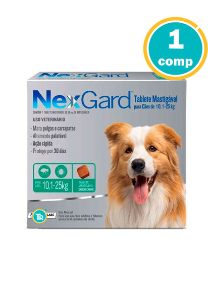 Imagen de PASTILLA ANTIPULGAS Y GARRAPATAS NEXGARD 10 - 25kg
